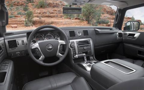 2008 Hummer H2 Black Interior