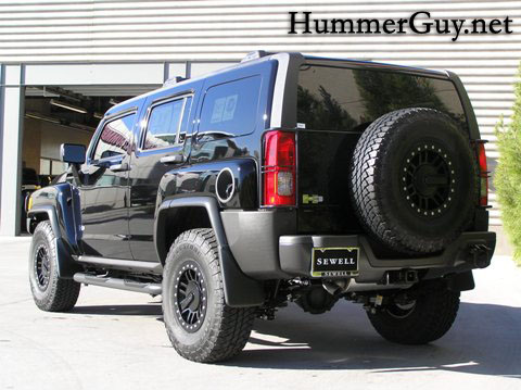 Hummer H3 Black. Custom hummer h3 blackout