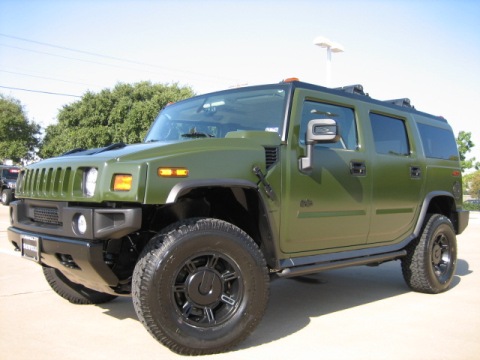 2007 Army Green HUMMER H2. Here are a couple pictures of the newest custom 