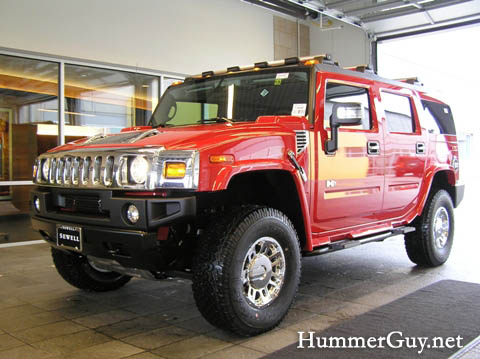 2007 Victory Red Hummer H2