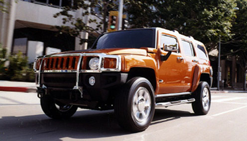 Desert Orange Metallic Hummer H3X