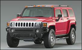 Red Hummer H3