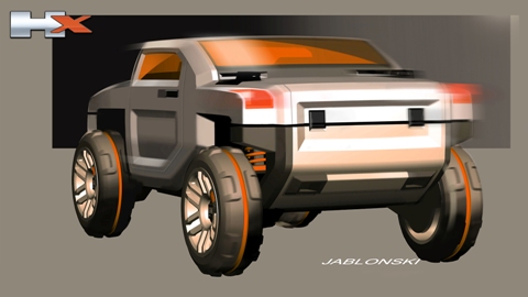 HUMMER HX Drawing