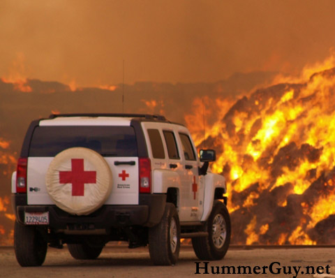 Hummer Red Cross H3 Fire
