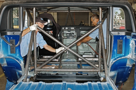 Hummer H2 SUT Race Truck Baja Roll Cage