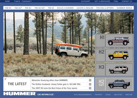 Hummer.com Website