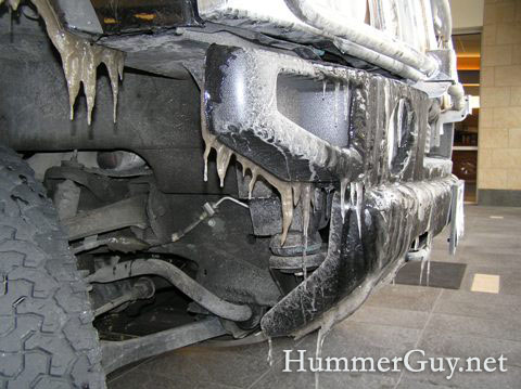 Icy Dallas Hummer H2