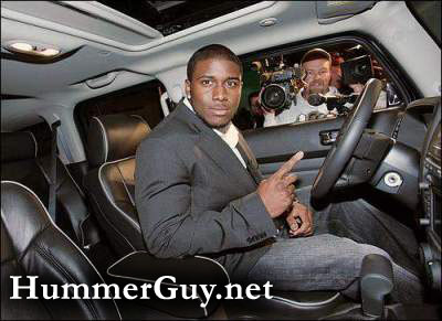 Reggie Bush in Hummer H3