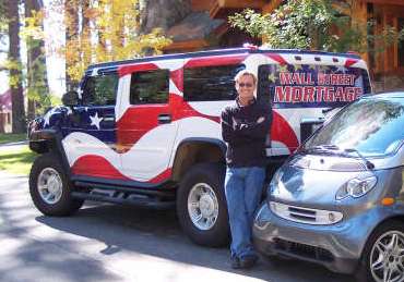 US Flag Hummer H2