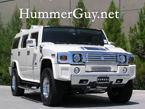 White Diamond Hummer H2 Strut