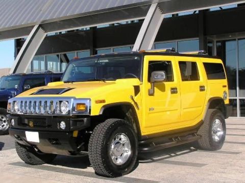 2007 Yellow Hummer H2