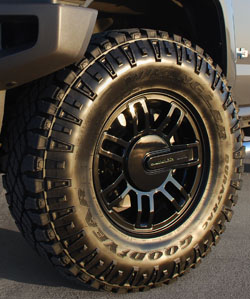 2009 HUMMER H3 Black Powder Coat Wheel