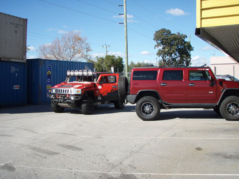 HUMMER Racing Container Australia